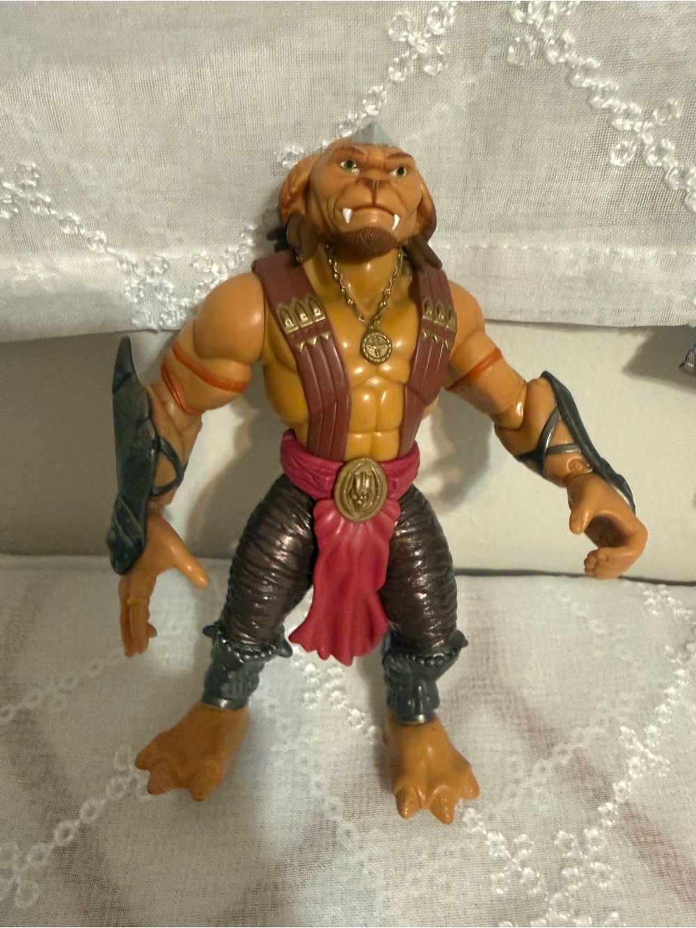 Hasbro Brown and Red Lion Warrior Action Figure